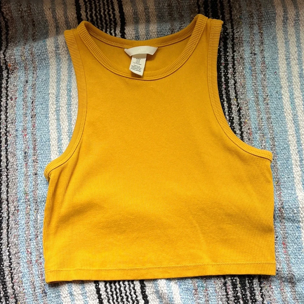 H&M Ribbed Crop Tank Top - Picture 1 of 3
